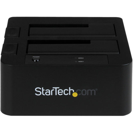 StarTech.com Dual-Bay USB 3.0 and eSATA SATA Hard Drive Docking Station, Supports 2.5 and 3.5 Inch SSDs and HDDs