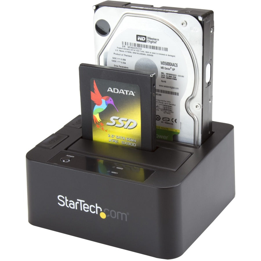 StarTech.com Dual-Bay USB 3.0 and eSATA SATA Hard Drive Docking Station, Supports 2.5 and 3.5 Inch SSDs and HDDs