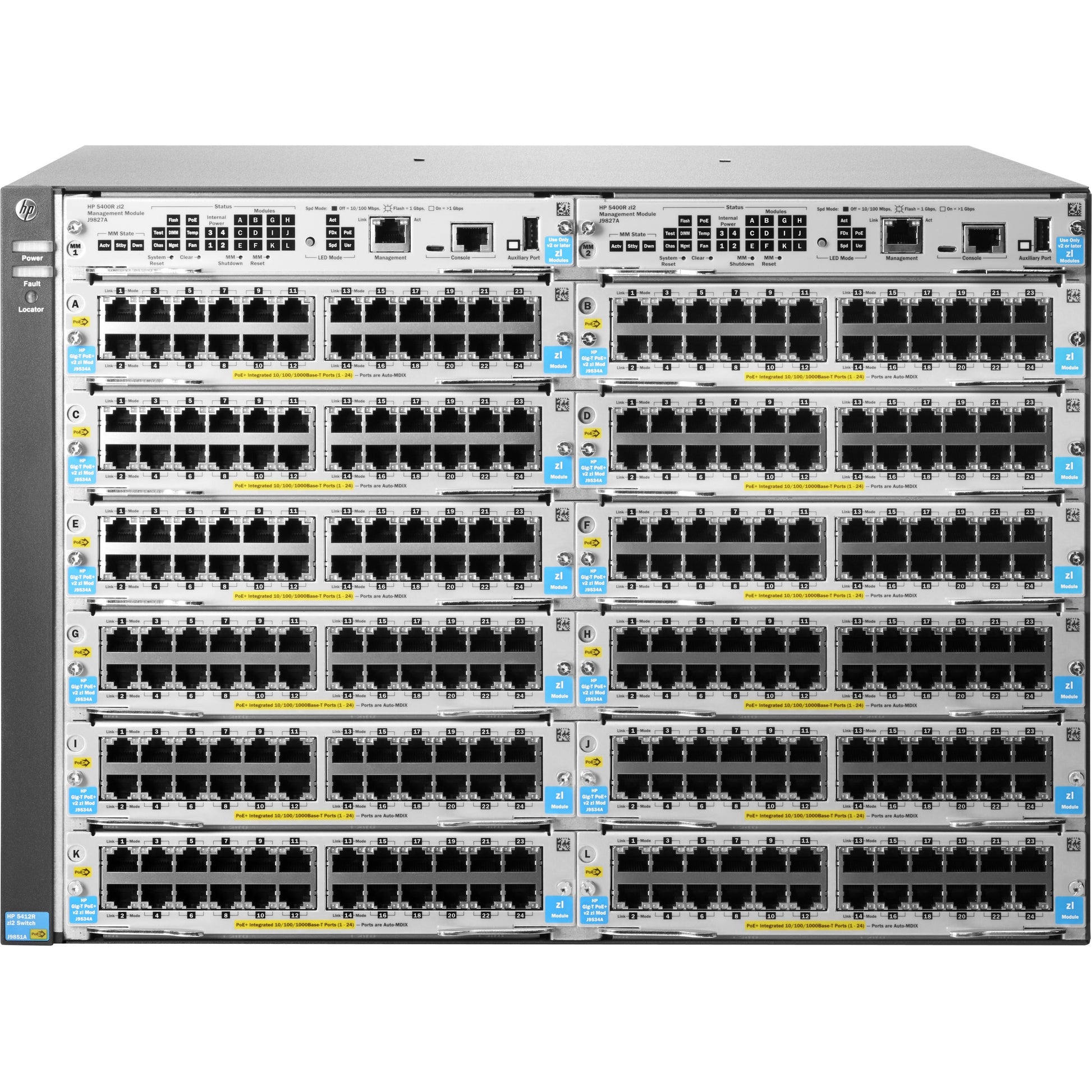Hewlett Packard Enterprise J9822A 5412R zl2 Switch – Modular Layer 3 Rack-Mountable Enterprise Network Switch