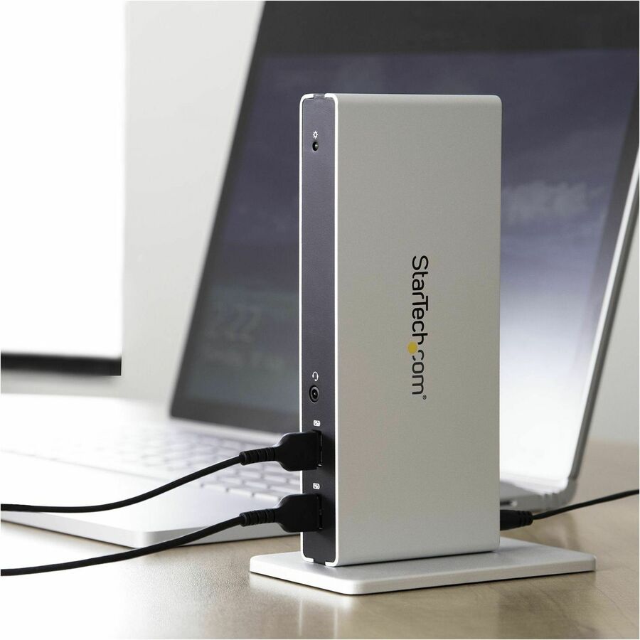StarTech.com USB 3.0 Docking Station with Dual DVI - Supports Dual Monitors and Fast Charging
