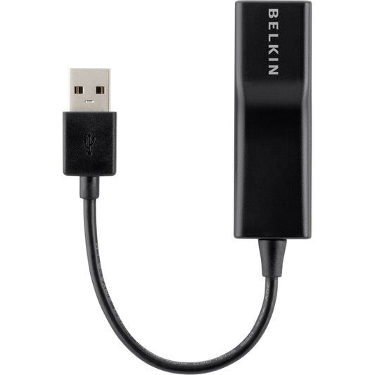 Belkin USB 2.0 Ethernet Adapter - Single Port Fast Ethernet Card for PC