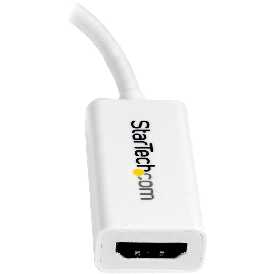 StarTech.com Mini DisplayPort to HDMI Adapter MDP2HD4KSW for 4K Ultra HD Video and Digital Audio