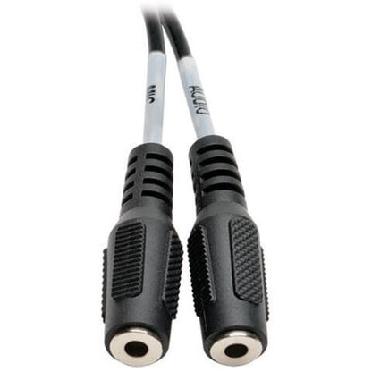 Eaton Tripp Lite Series P318-06N-MFF 6-Inch 3.5 mm Stereo to 4-Position Audio Splitter Cable