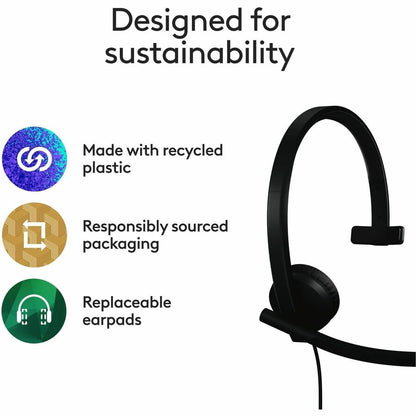 Logitech H570e USB Mono Headset for Business Communication