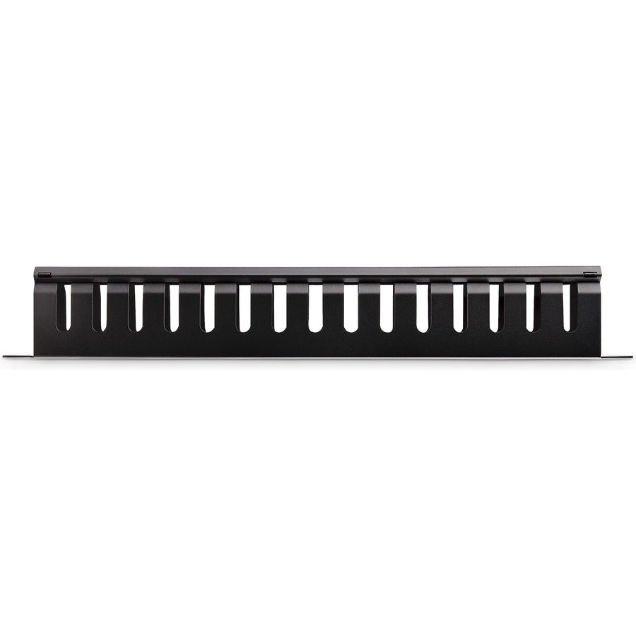 StarTech.com CMDUCT1UX 1U Horizontal Finger Duct Rack Cable Management Panel with Cover
