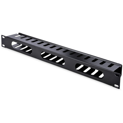 StarTech.com CMDUCT1UX 1U Horizontal Finger Duct Rack Cable Management Panel with Cover