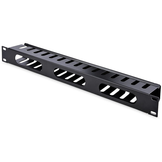 StarTech.com CMDUCT1UX 1U Horizontal Finger Duct Rack Cable Management Panel with Cover