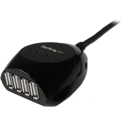 StarTech.com 15m USB 2.0 Active Extension Cable with 4-Port Hub - USB2EXT4P15M