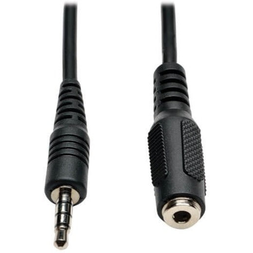 Eaton Tripp Lite Series 3.5 mm Mini Stereo Audio 4-Position TRRS Headset Extension Cable (M/F), 6 ft.