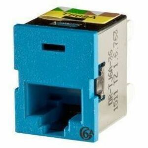 Legrand Group Ortronics Clarity Cat6a TracJack T568A/B 8-Pin Blue White 180° Network Connector
