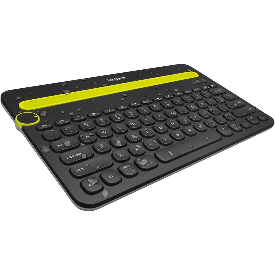 Logitech K480 Bluetooth Multi-Device Keyboard with Integrated Phone and Tablet Cradle