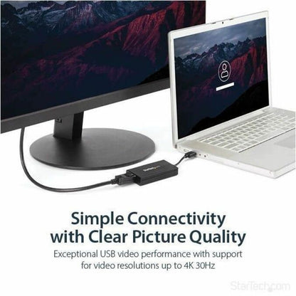 StarTech.com USB 3.0 to DisplayPort Adapter – 4K 30Hz UHD External Video/Graphics Card for Windows & Mac