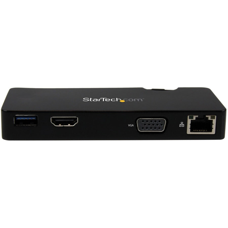 StarTech.com USB3SMDOCKHV Travel Docking Station for Laptops with HDMI, VGA, USB 3.0, and Gigabit Ethernet