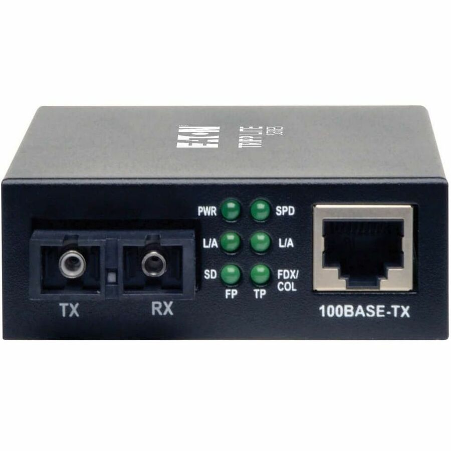 Eaton Tripp Lite Series 10/100 SC Singlemode Fiber to Ethernet Media Converter, 15 km, 1310 nm