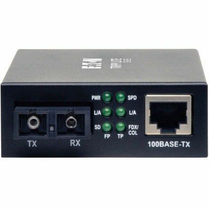 Eaton Tripp Lite Series 10/100 SC Singlemode Fiber to Ethernet Media Converter, 15 km, 1310 nm