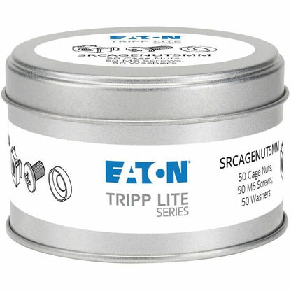 Eaton Tripp Lite Series SRCAGENUT5MM Square Hole Hardware Kit with 50 M5 Screws and Washers