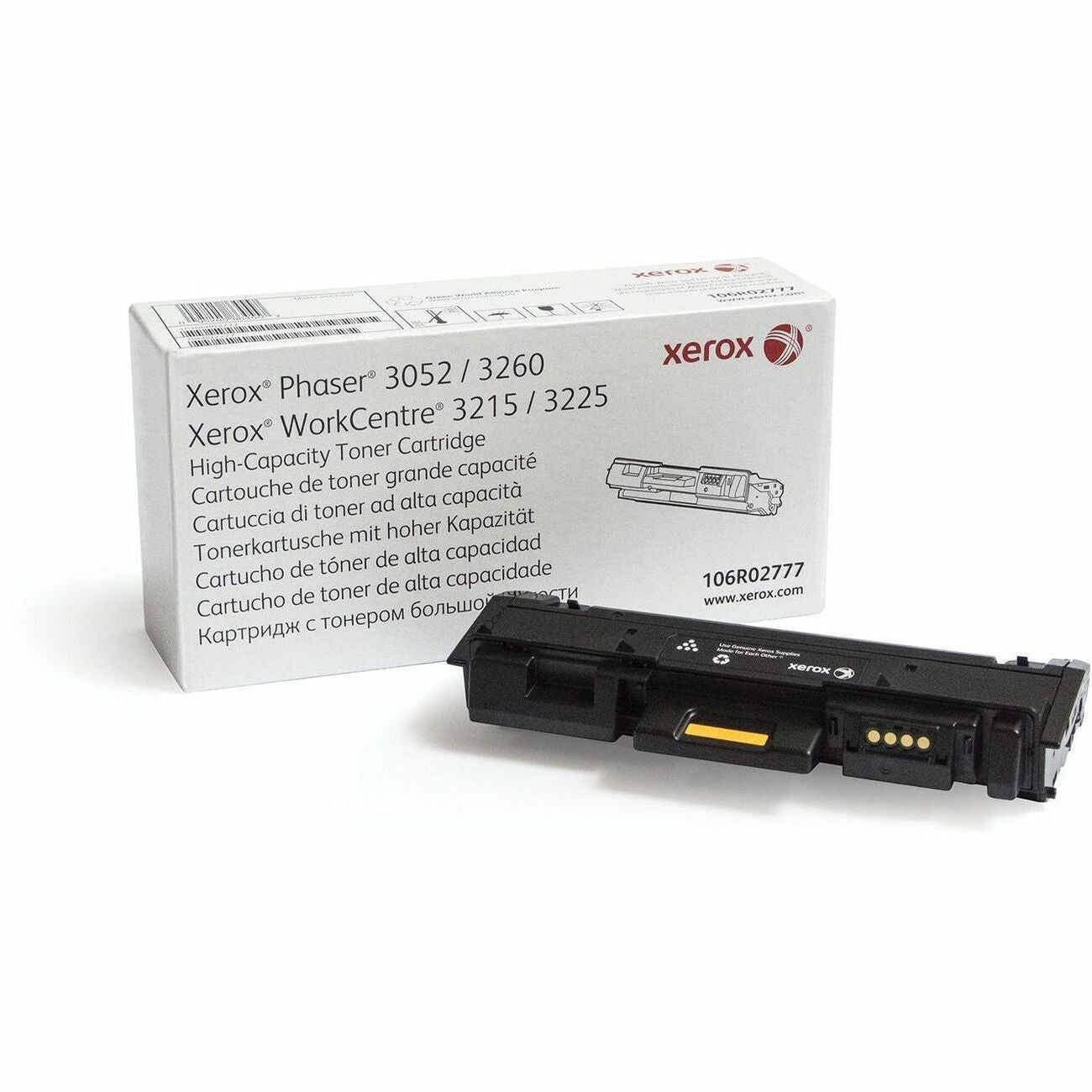 Xerox Genuine Phaser 3260 / WorkCentre 3215/3225 Black High Capacity Toner Cartridge (3000 Pages) - Part 106R02777