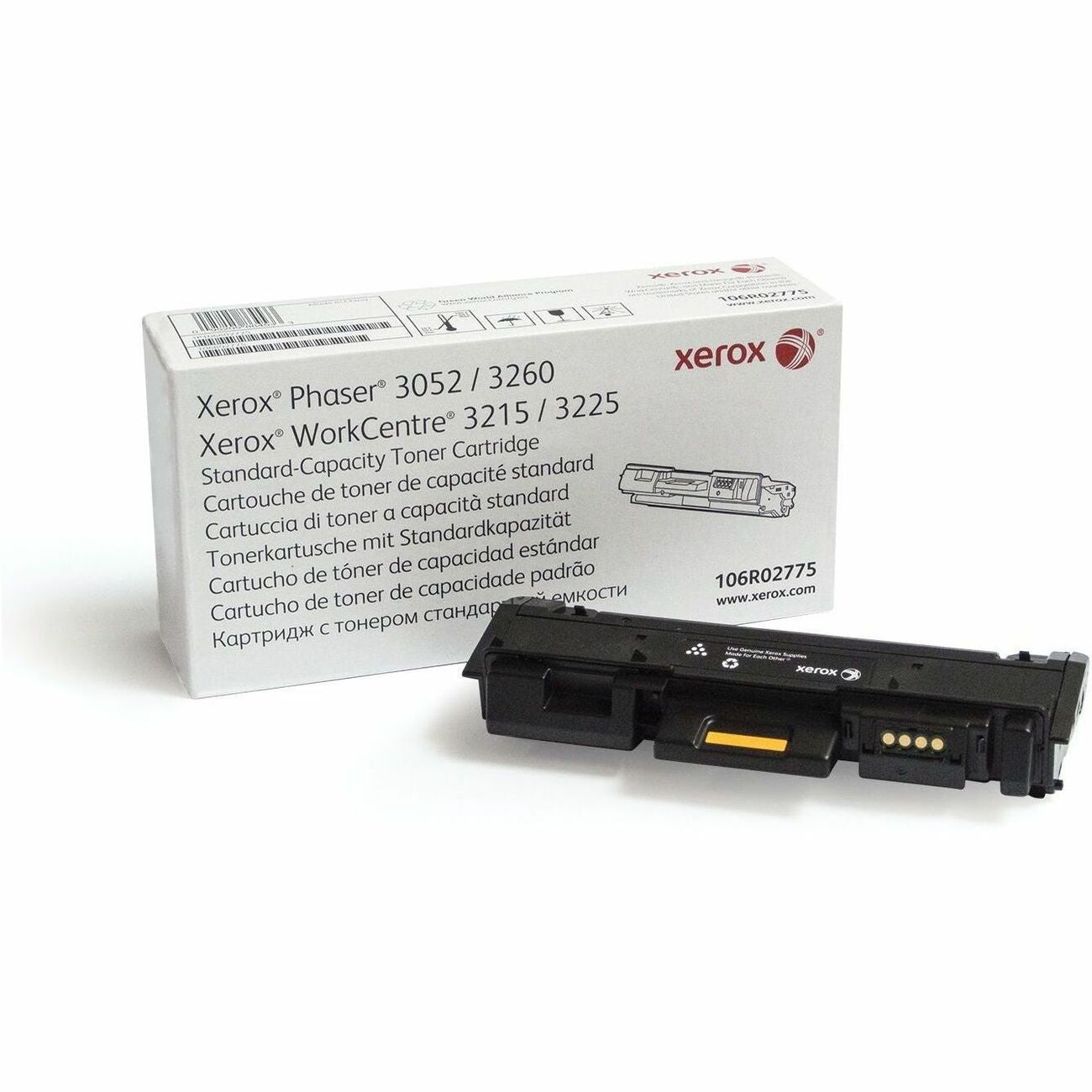 Xerox Genuine Phaser 3260/WC 3215 Standard Black Toner Cartridge (106R02775) - 1500 Pages