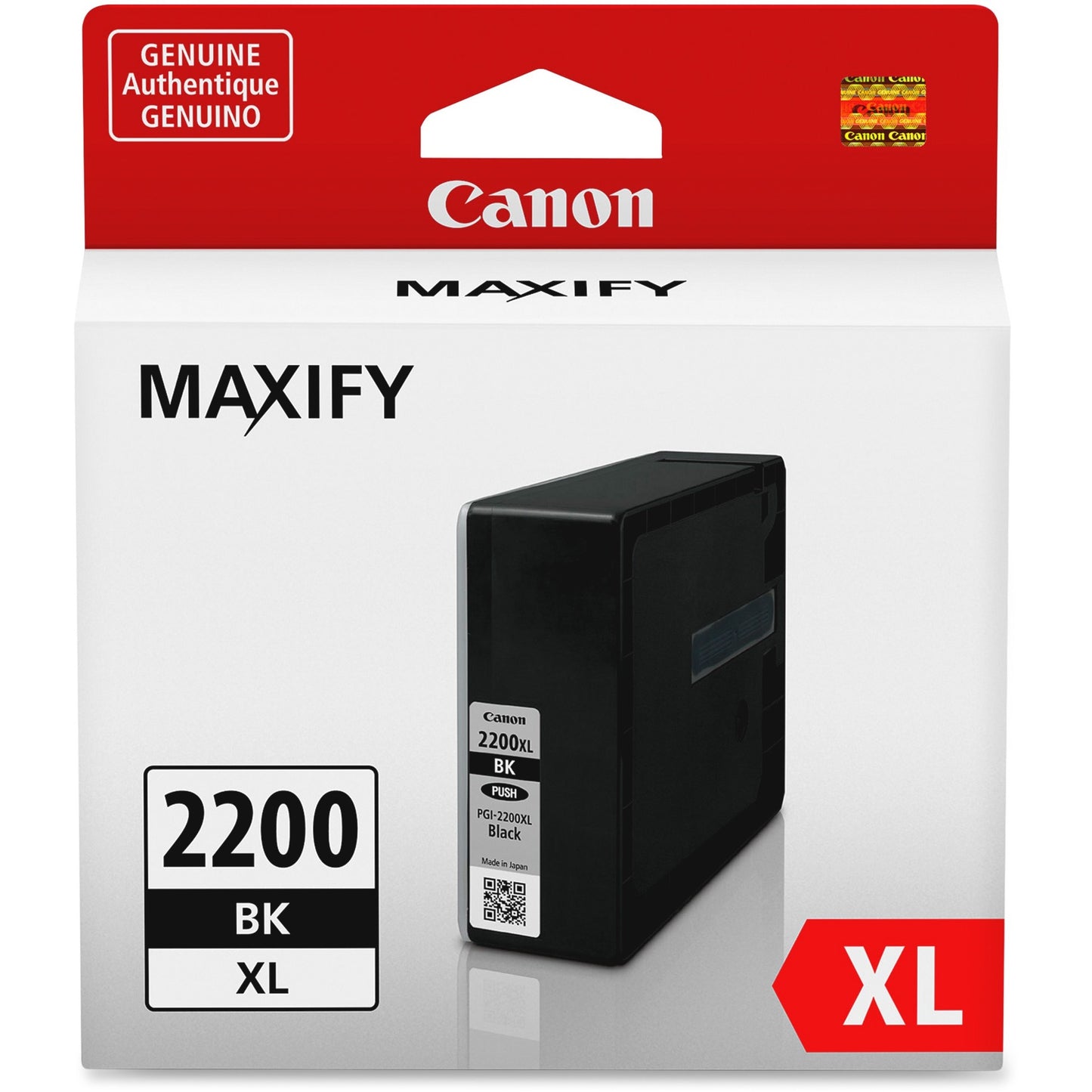Canon PGI-2200 XL Black Pigment Ink Tank for Maxify Series - High-Yield, Smudge-Resistant Ink Cartridge