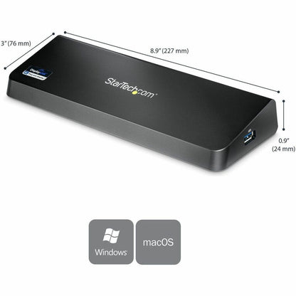 StarTech.com USB 3.0 Docking Station with Dual 4K Display Support and Gigabit Ethernet - Model USB3DOCKHDPC