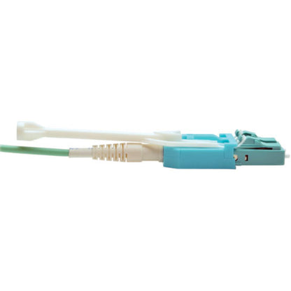 Eaton Tripp Lite Series 2M MTP/MPO to 8 x LC Fan-out Fiber Optic Cable - 40GbE OM3 Plenum Rated, Aqua