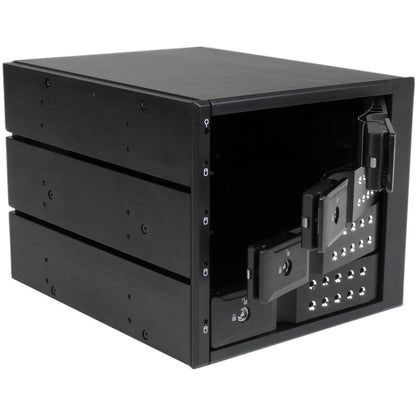 StarTech.com HSB4SATSASBA 4-Bay Aluminum Trayless Hot Swap Mobile Rack for 3.5 Inch SATA and SAS Drives