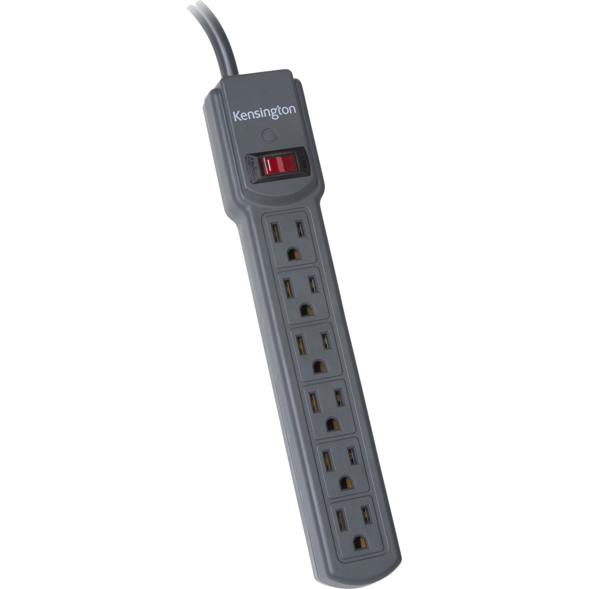 Kensington K38214NA 6-Outlet Power Strip with 4-Foot Cord and On/Off Switch