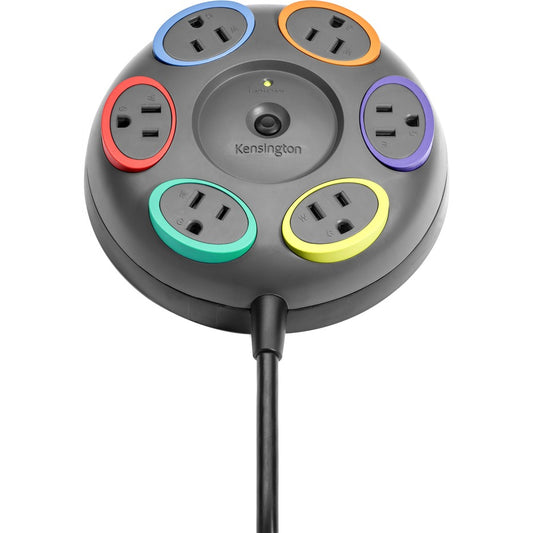 Kensington SmartSockets Table Top Surge Protector with 6 Outlets and 16 ft Cord