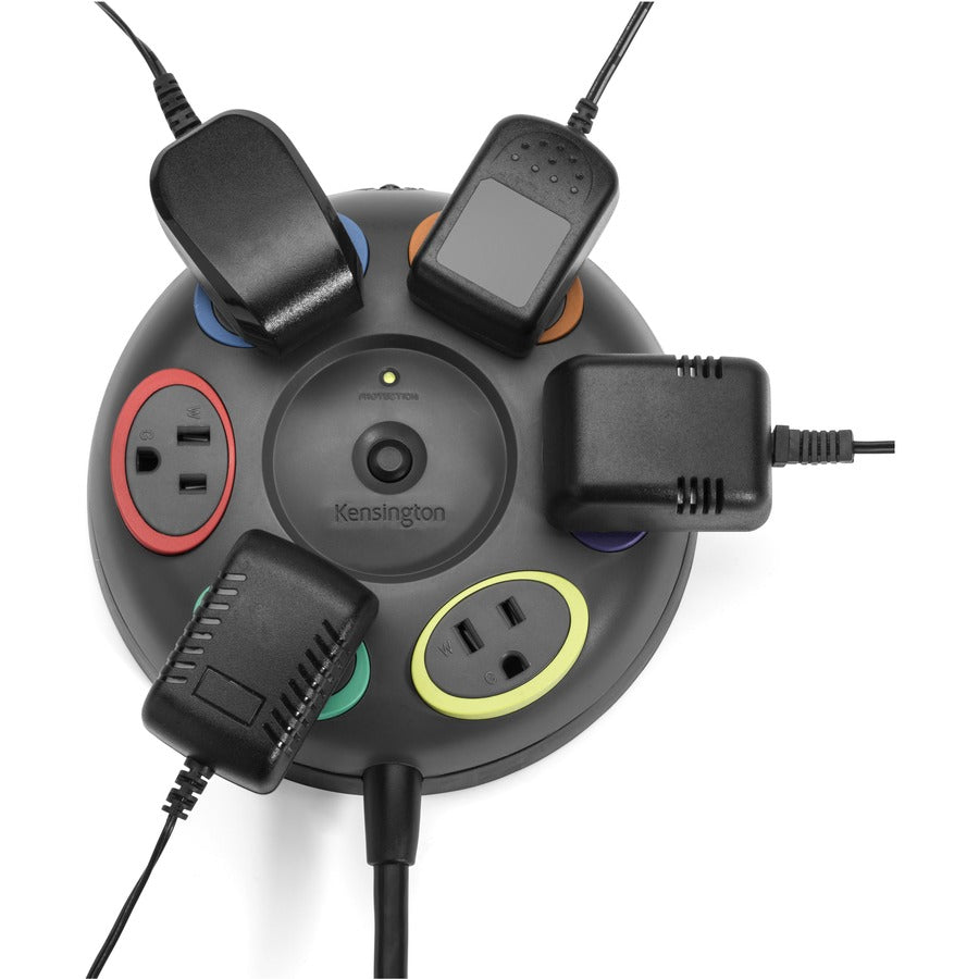 Kensington SmartSockets Table Top Surge Protector with 6 Outlets and 16 ft Cord