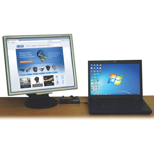 Eaton Tripp Lite Series USB 3.0 Mini Dock with HDMI, VGA, and Gigabit Ethernet