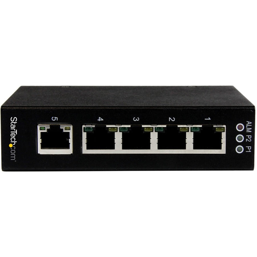 StarTech.com IES51000 5-Port Unmanaged Industrial Gigabit Ethernet Switch - DIN Rail and Wall Mountable