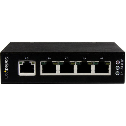StarTech.com IES51000 5-Port Unmanaged Industrial Gigabit Ethernet Switch - DIN Rail and Wall Mountable