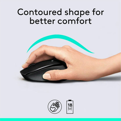 Logitech MK345 Wireless Keyboard and Mouse Combo – Full-Size Keyboard with Palm Rest and Right-Handed Wireless Mouse