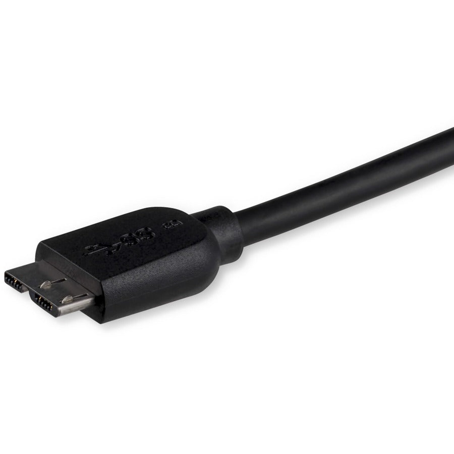 StarTech.com 3m (10ft) Slim SuperSpeed USB 3.0 A to Micro B Cable - M/M