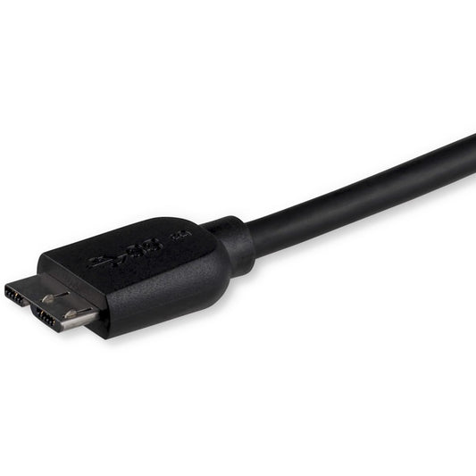 StarTech.com 3m (10ft) Slim SuperSpeed USB 3.0 A to Micro B Cable - M/M
