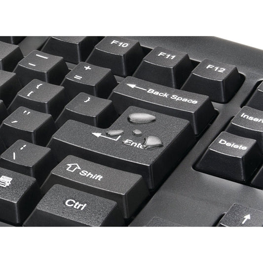 Kensington Pro Fit Wireless Keyboard - Black with Water-Resistant Membrane Technology
