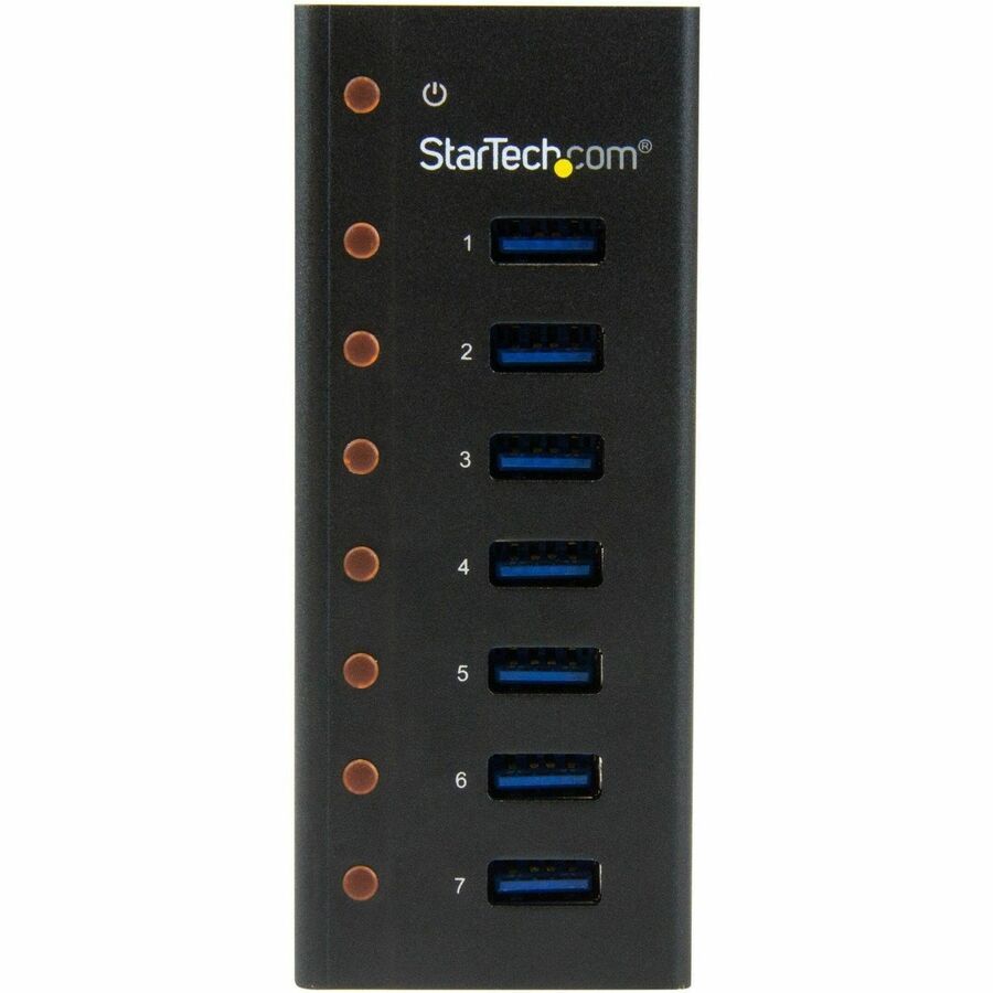 StarTech.com 7 Port USB 3.0 Hub - Desktop & Wall-Mountable Metal Enclosure
