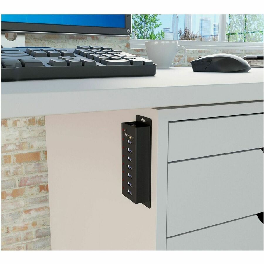 StarTech.com 7 Port USB 3.0 Hub - Desktop & Wall-Mountable Metal Enclosure