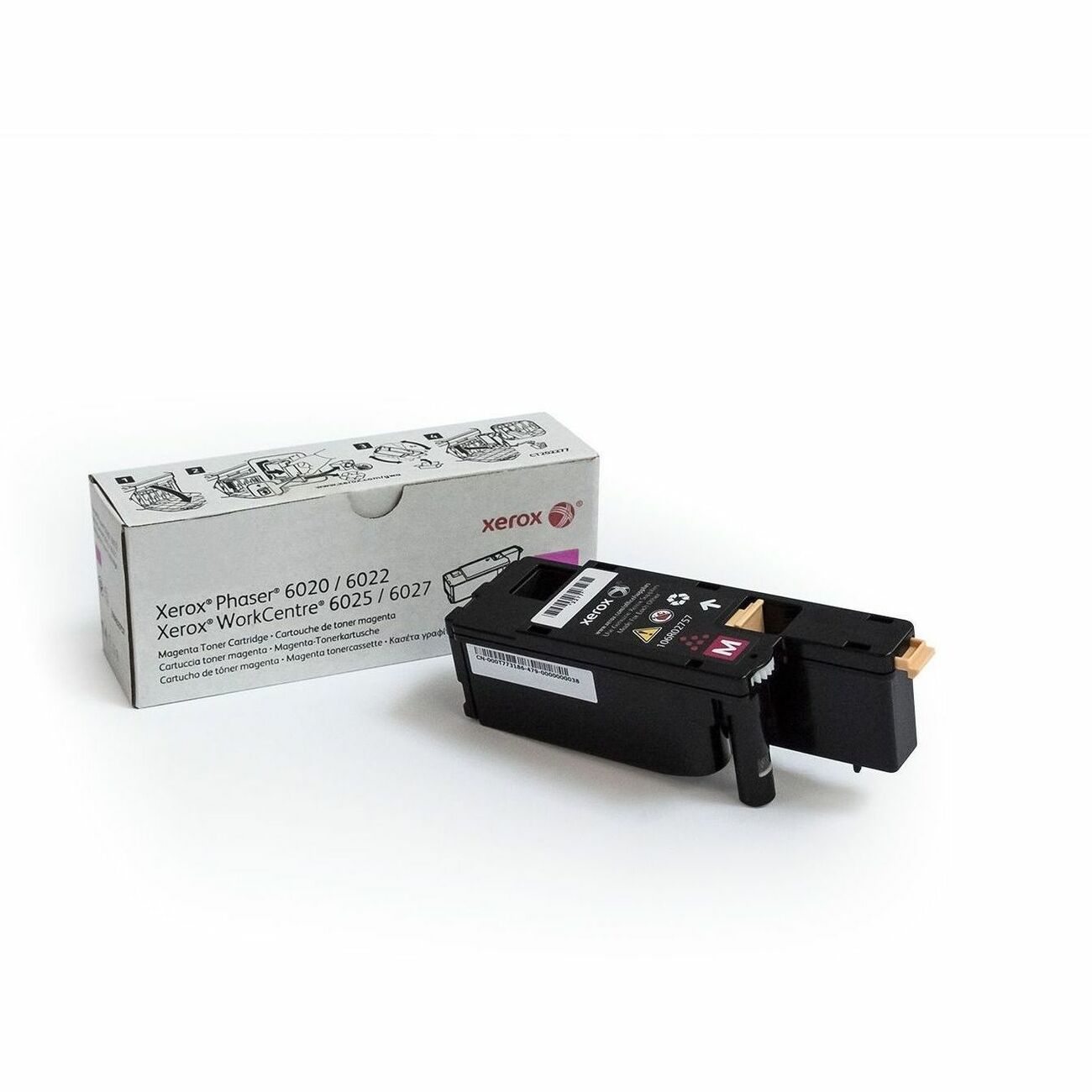 Xerox Phaser 6022/WorkCentre 6027 Magenta Toner Cartridge 106R02757 - Standard Capacity for Reliable Laser Printing
