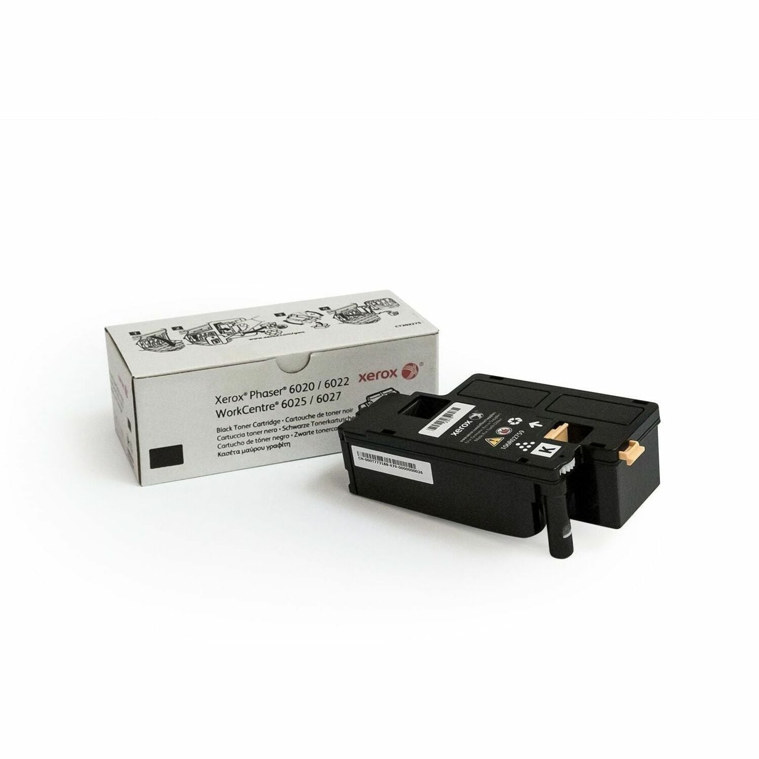 Xerox Genuine Phaser 6020/6022 & WorkCentre 6025/6027 Black Toner Cartridge - 2000 Pages Yield