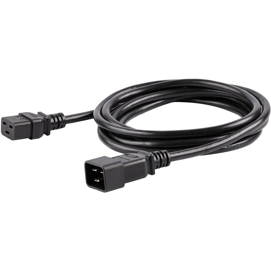 StarTech.com 10 ft Heavy Duty Power Extension Cord - IEC C19 to C20, 14 AWG, 250V 15A