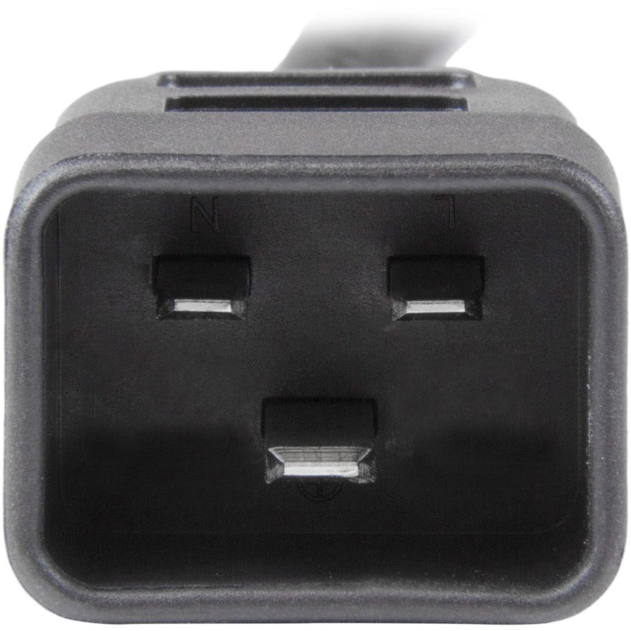 StarTech.com PXTC13C20143 3 ft Heavy Duty C13 to C20 Power Cord — 14 AWG, 125V, 15A for Servers and PDU Connections