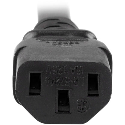 StarTech.com PXTC13C20143 3 ft Heavy Duty C13 to C20 Power Cord — 14 AWG, 125V, 15A for Servers and PDU Connections