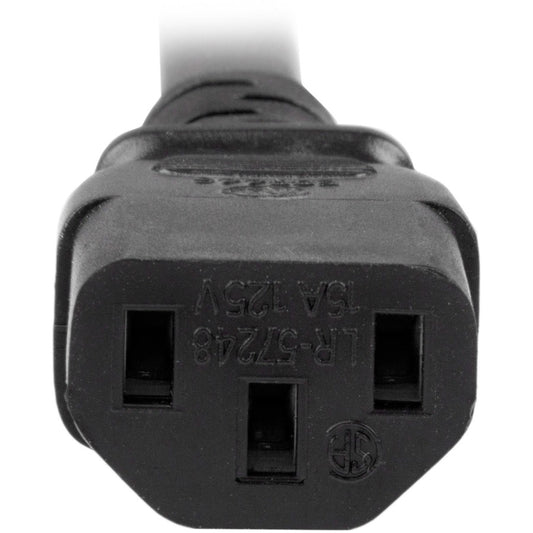 StarTech.com PXTC13C20143 3 ft Heavy Duty C13 to C20 Power Cord — 14 AWG, 125V, 15A for Servers and PDU Connections