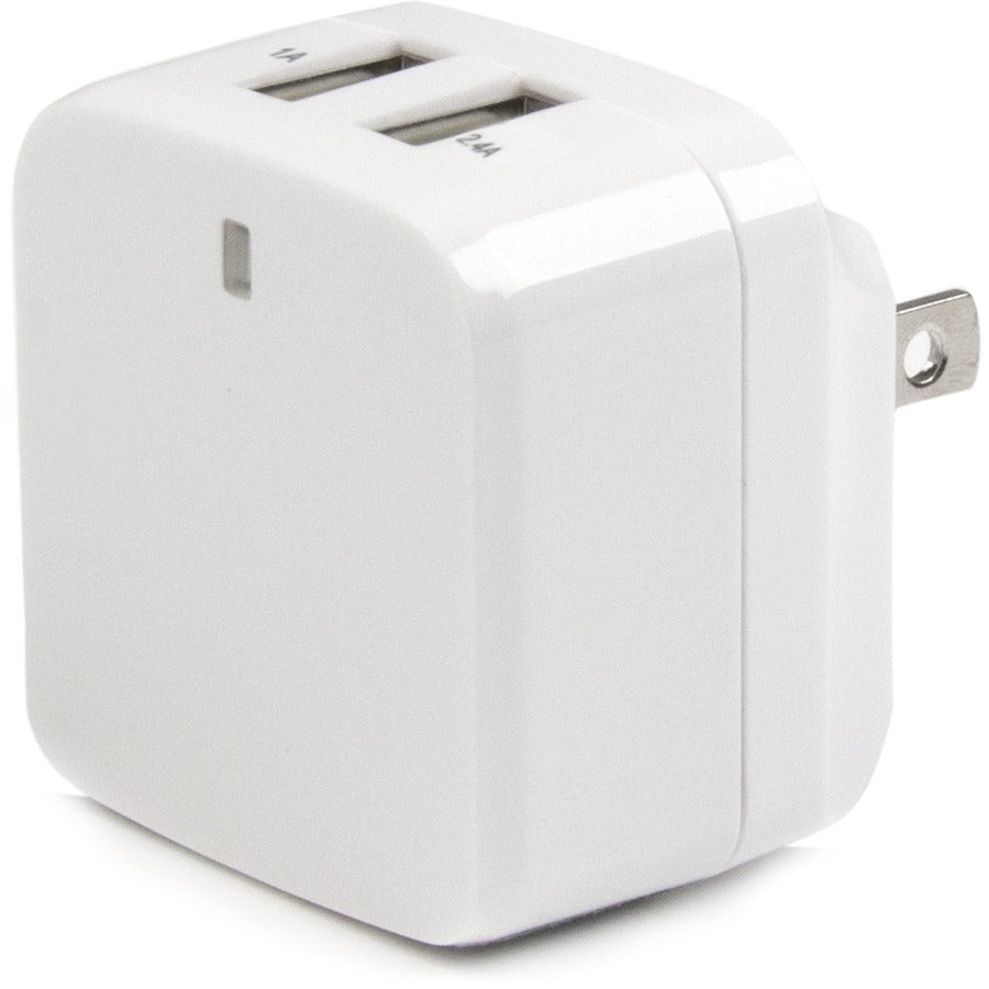 StarTech.com Travel USB Wall Charger with Dual Ports and International Power Adapter