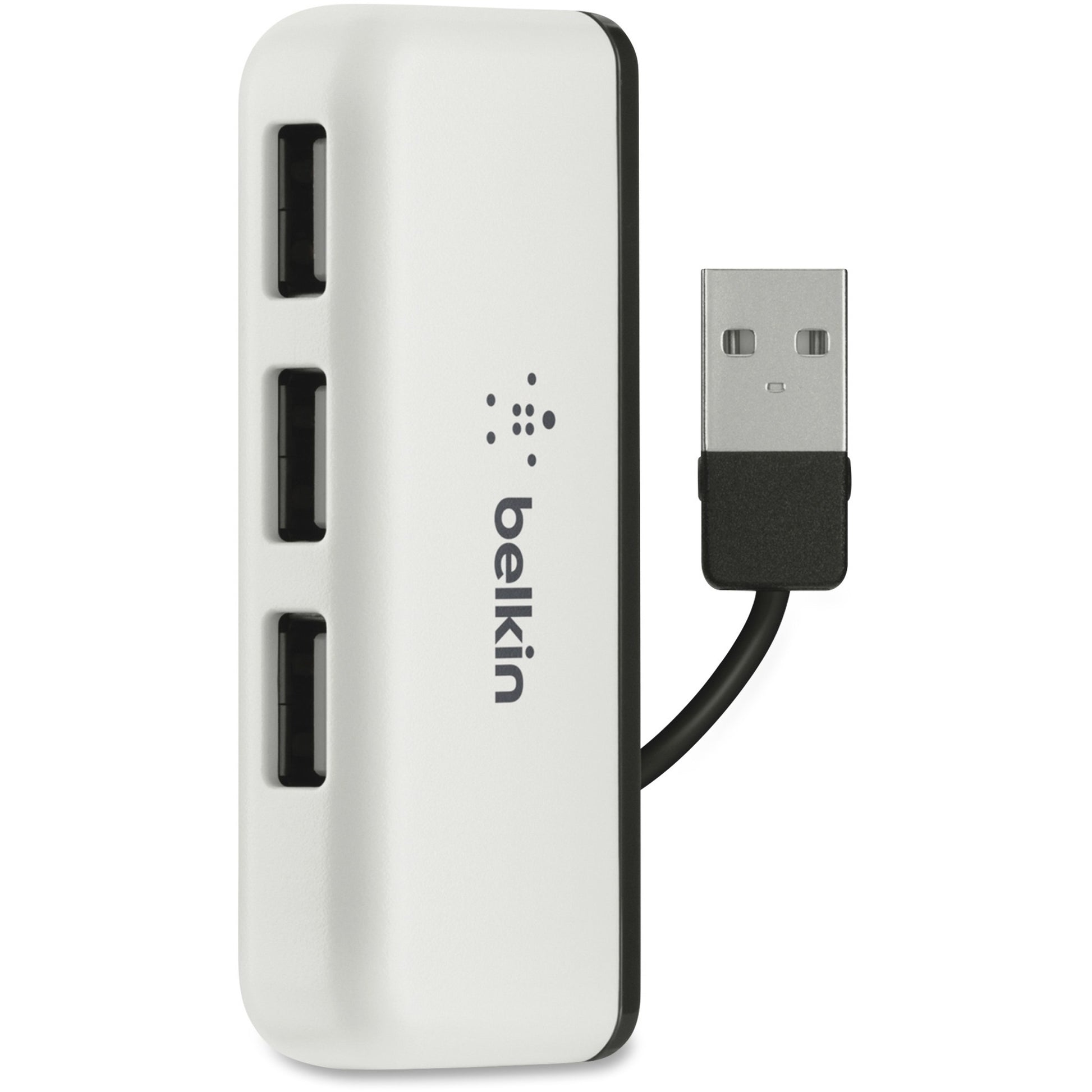 Belkin 4-Port Travel Hub – Compact USB 2.0 Hub with 4 Ports for Mac and PC