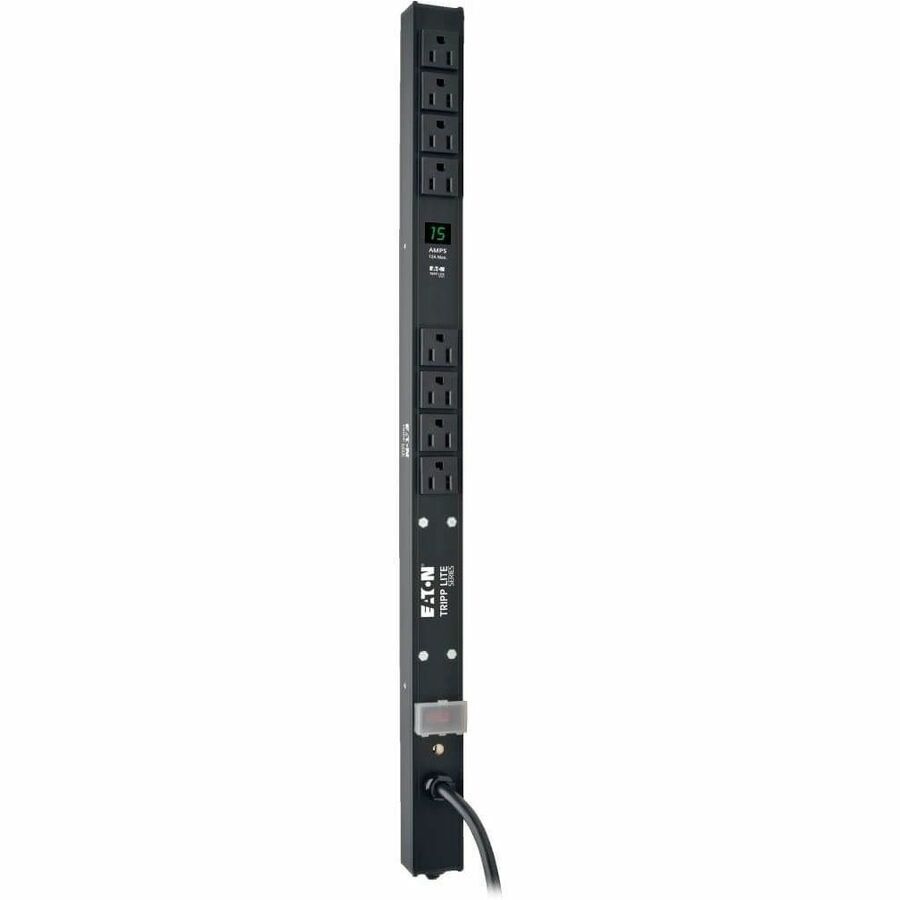 Eaton Tripp Lite Series Metered PDU PDUMV15-24 with 8 NEMA 5-15R Outlets and 15 ft Cord