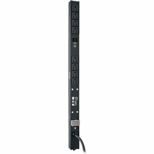 Eaton Tripp Lite Series Metered PDU PDUMV15-24 with 8 NEMA 5-15R Outlets and 15 ft Cord