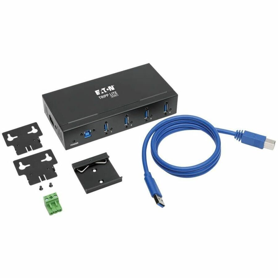 Eaton Tripp Lite Series U360-004-IND Industrial-Grade USB 3.0 Hub with 4 Ports and Mounting Options