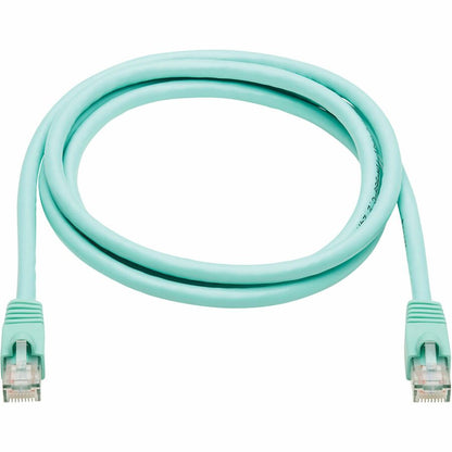 Eaton Tripp Lite Series Cat6a 10G Snagless UTP Ethernet Cable (RJ45 M/M), Aqua, 5 ft.